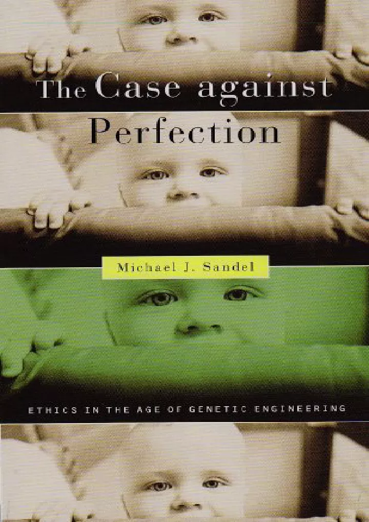 the case against perfection ethics