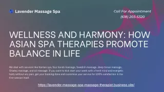 Wellness and Harmony How Asian Spa Therapies Promote Balance in Life