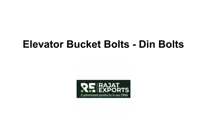 elevator bucket bolts din bolts