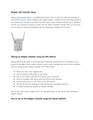 Netgear WiFi Extender Setup (3)