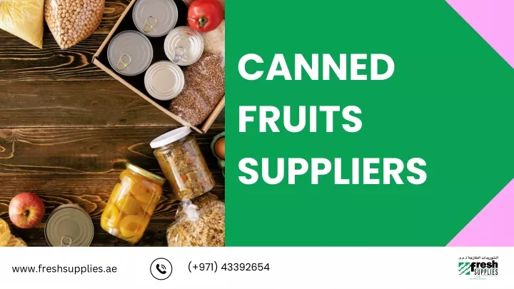 canned fruits suppliers