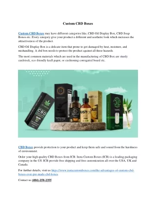 custom cbd boxes
