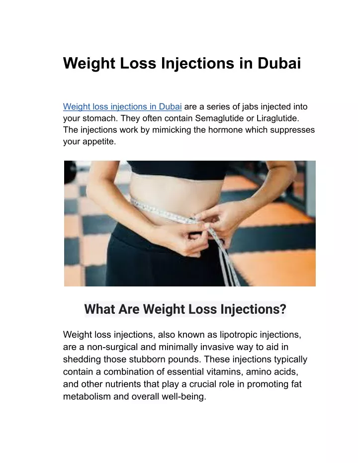 Ppt Weight Loss Injections In Dubai Powerpoint Presentation Free Download Id12518130 