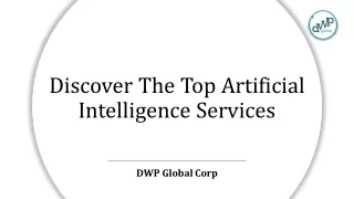 The Most Effective AI Consulting Services Companies In The USA