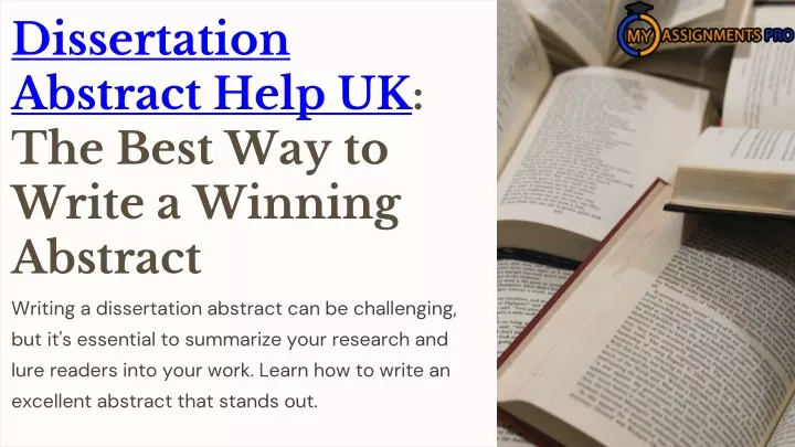 dissertation abstract help uk the best
