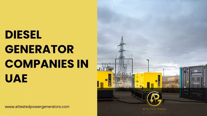 diesel generator companies in uae