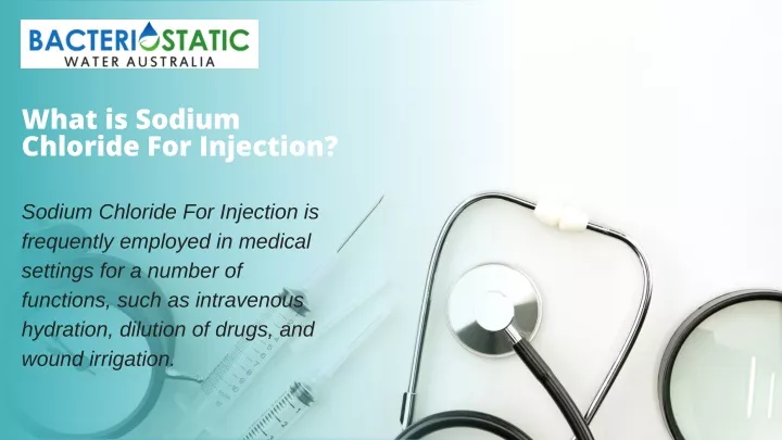 what is sodium chloride for injection