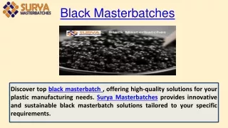 Black Masterbatches