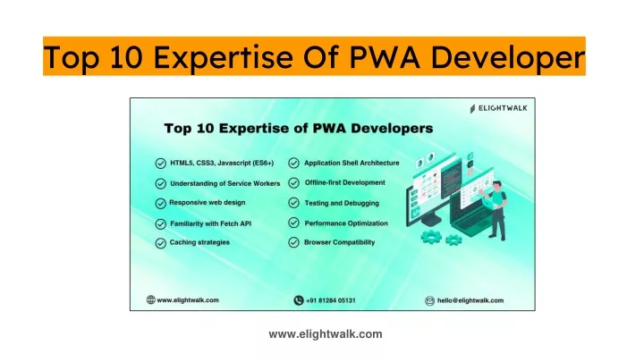 top 10 expertise of pwa developer