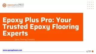 Epoxy Plus Pro Your Trusted Epoxy Flooring Experts