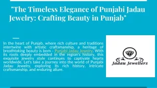 _The Timeless Elegance of Punjabi Jadau Jewelry_ Crafting Beauty in Punjab_