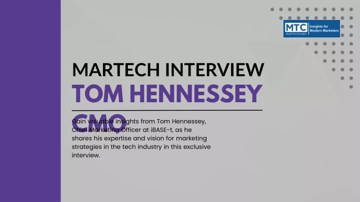 martech interview