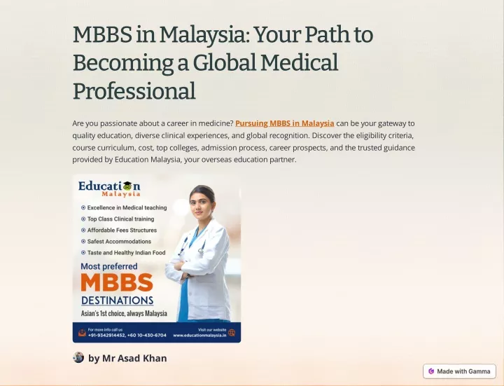 mbbs in malaysia your path to becoming a global