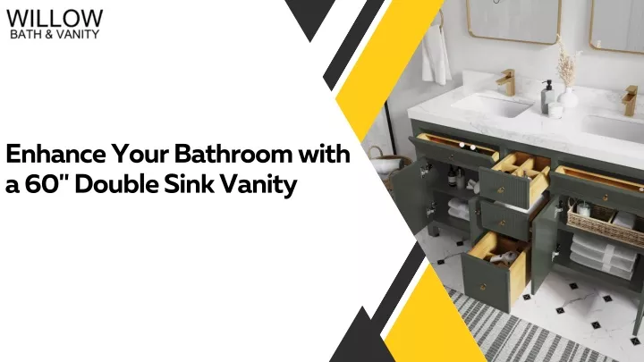 enhance your bathroom with a 60 double sink vanity