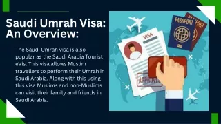Saudi Umrah Visa Application Online