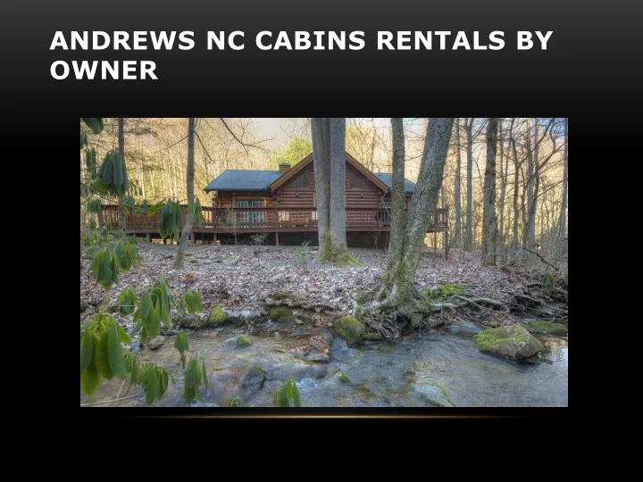 andrews nc cabins rentals by owner