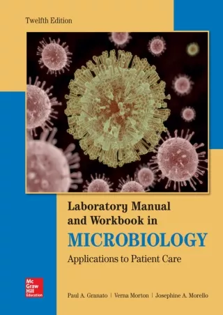 Download Book [PDF] Lab Manual and Workbook in Microbiology: Applications to Patient Care
