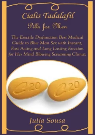 $PDF$/READ/DOWNLOAD Cialis Tadalafil Pills for Men: The Erectile Dysfunction Best Medical Guide to