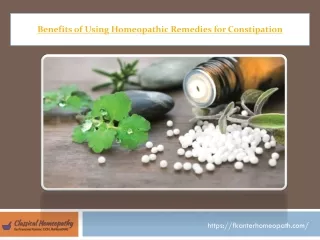 benefits of using homeopathic remedies