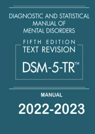 [PDF READ ONLINE] Dsm-5-tr 2022-2023