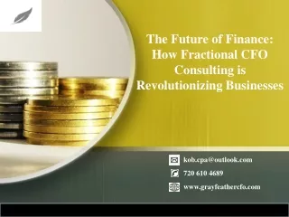 The Future of Finance How Fractional CFO Consulting is Revolutionizing Businesses