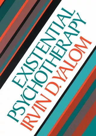 Read ebook [PDF] Existential Psychotherapy