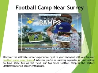 Football Camp Near Surrey