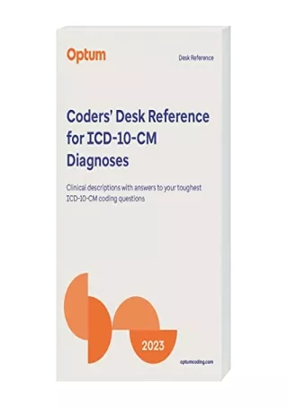 Read ebook [PDF] 2023 Coders' Desk Reference for ICD-10-CM Diagnoses
