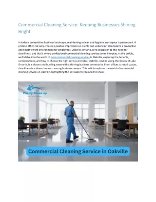 Commercial Cleaning Service