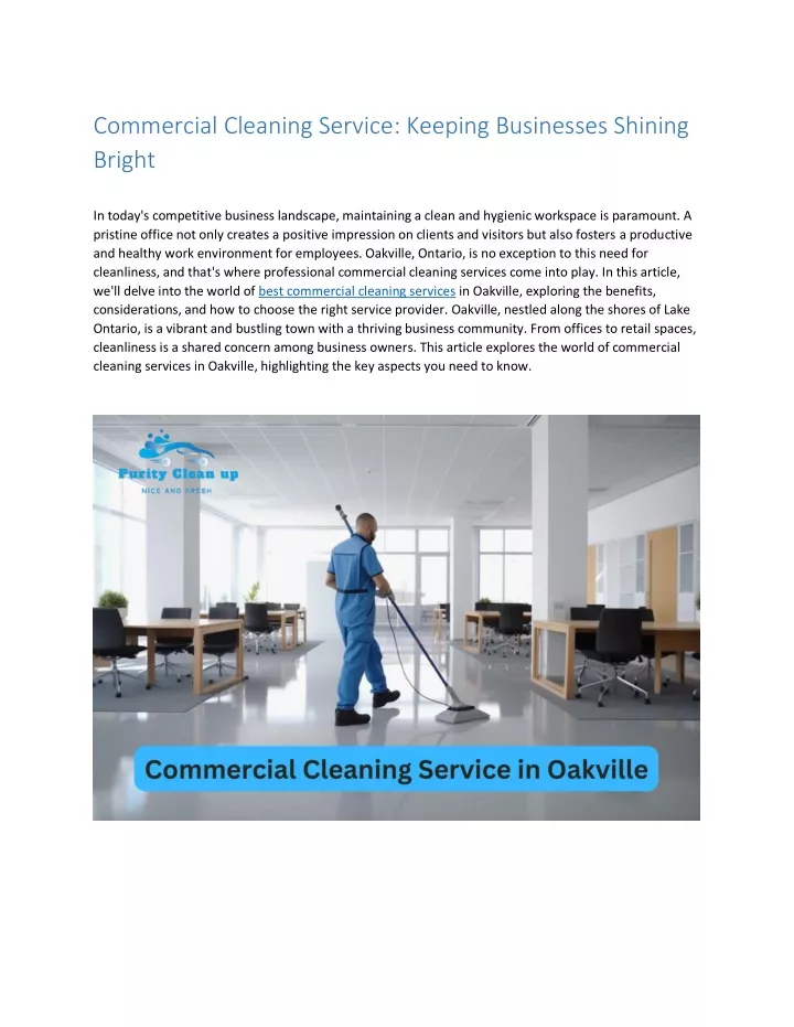 commercial cleaning service keeping businesses