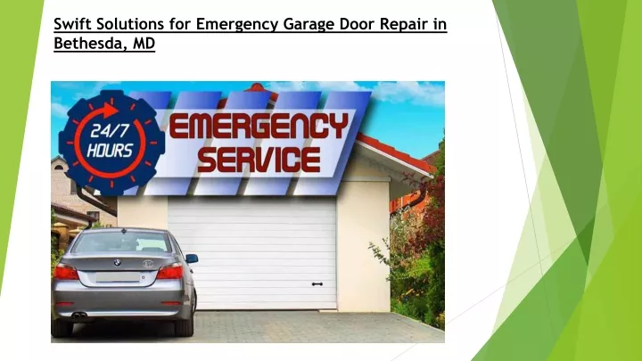 swift solutions for emergency garage door repair