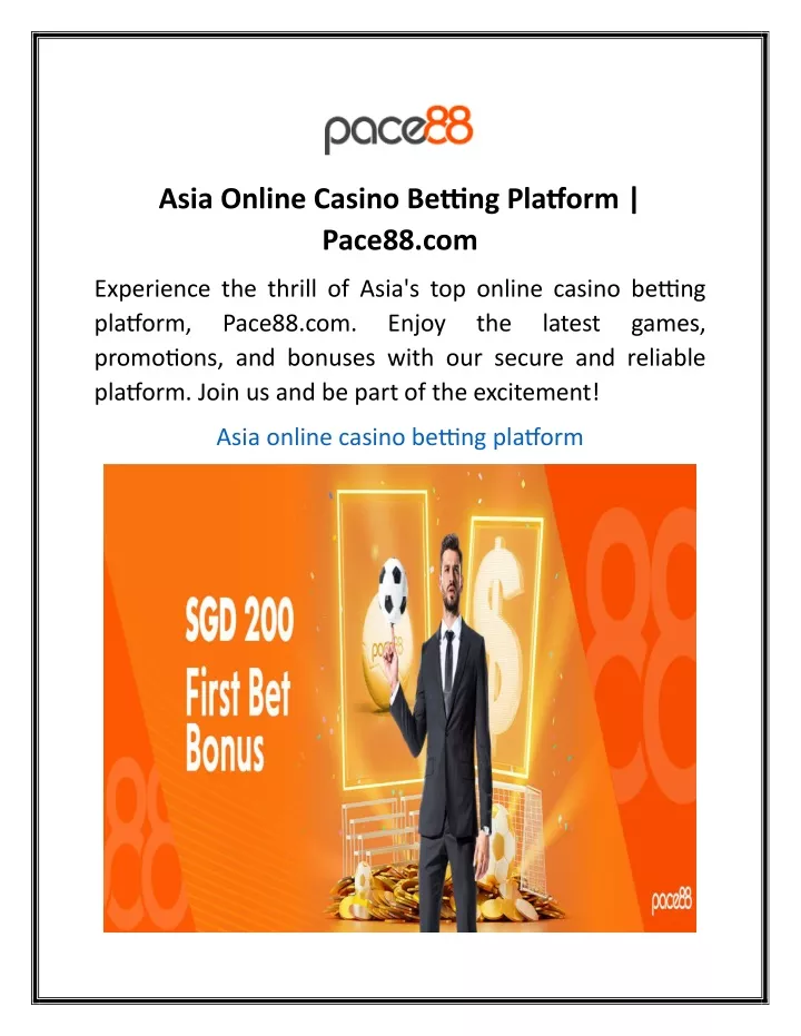 asia online casino betting platform pace88 com