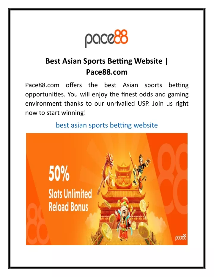 best asian sports betting website pace88 com