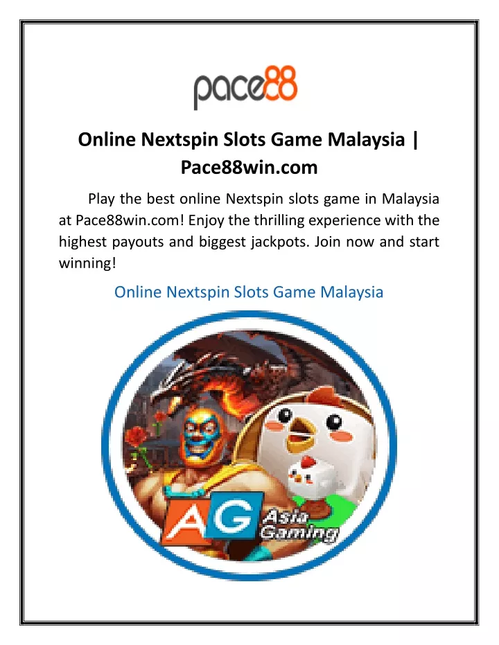 online nextspin slots game malaysia pace88win com
