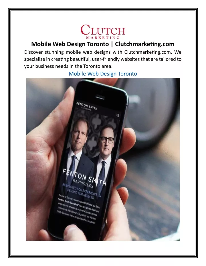 mobile web design toronto clutchmarketing