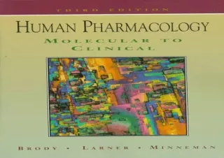 PDF Human Pharmacology: Molecular To Clinical Free