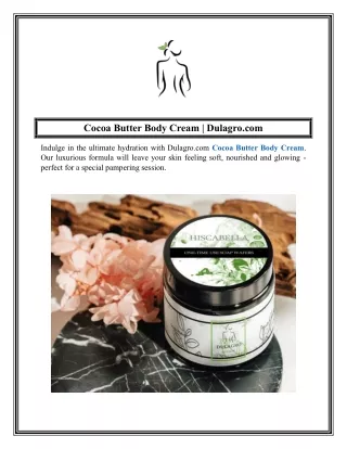 Cocoa Butter Body Cream  Dulagro.com