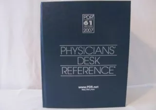 [PDF] Physicians' Desk Reference 2007 (Physicians' Desk Reference (PDR)) Ipad