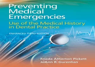 (PDF) Preventing Medical Emergencies: Use of the Medical History in Dental Pract