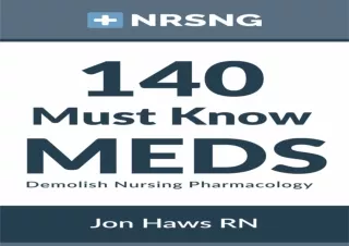 Download 140 Must Know Meds: Demolish Nursing Pharmacology Android
