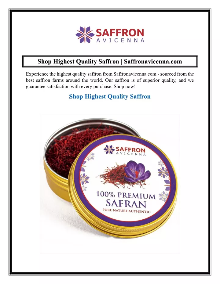 shop highest quality saffron saffronavicenna com