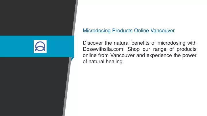 microdosing products online vancouver discover