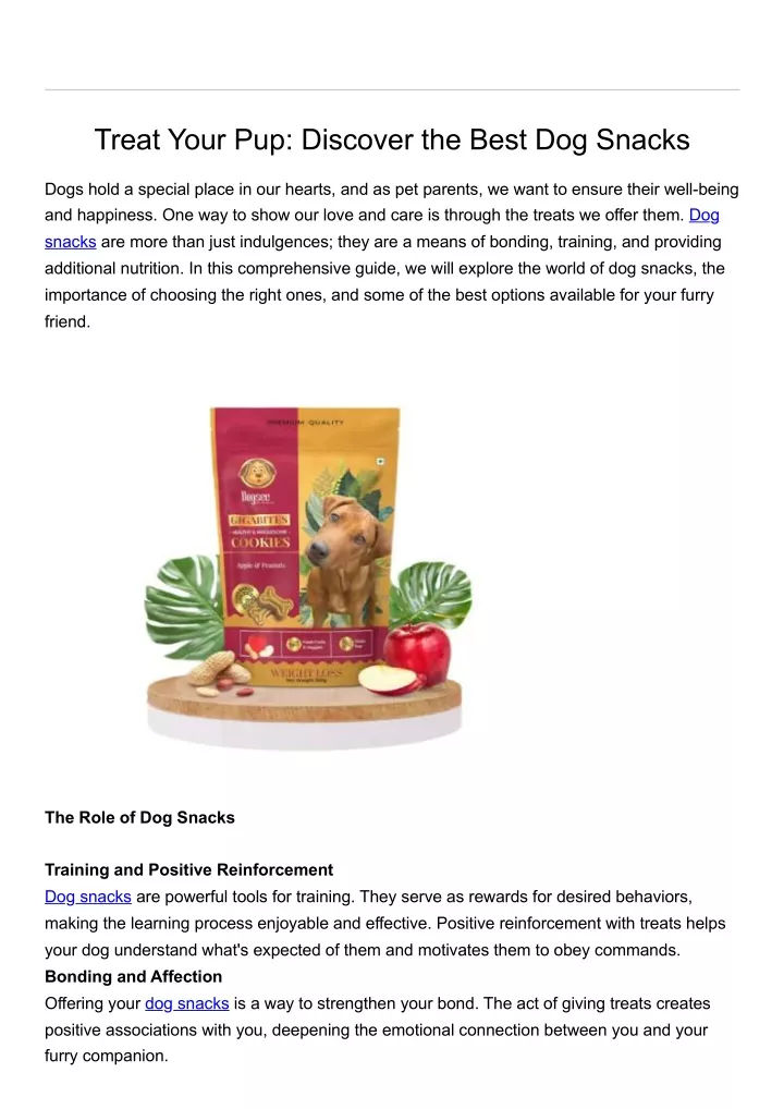 treat your pup discover the best dog snacks