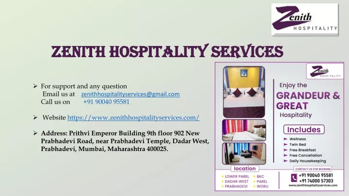 zenith hospitality services