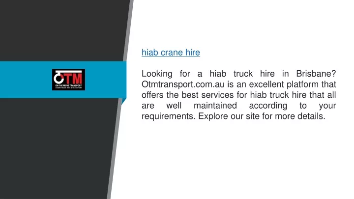 hiab crane hire looking for a hiab truck hire