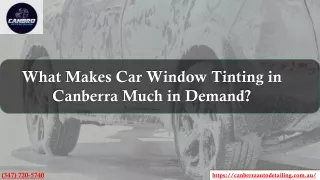 What Makes Car Window Tinting in Canberra Much in Demand