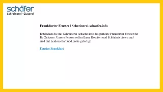 Frankfurter Fenster  Schreinerei-schaefer.info