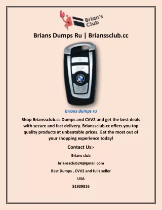Brians Dumps Ru | Brianssclub.cc