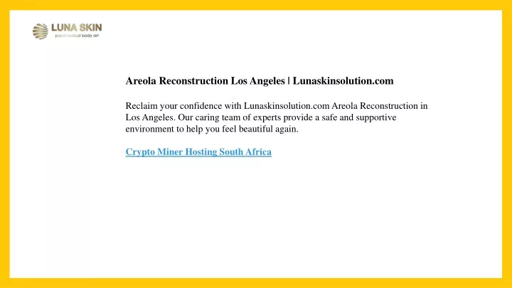 areola reconstruction los angeles