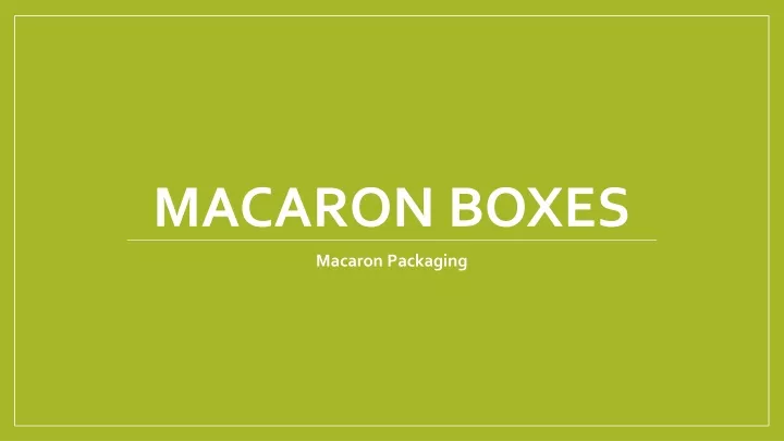 macaron boxes